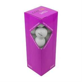 10 x 24 GOLF GIRL Titanium Ladies Golf Balls WHITE