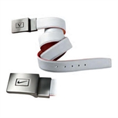 Nike Golf Leather Swoosh / VR White Belt