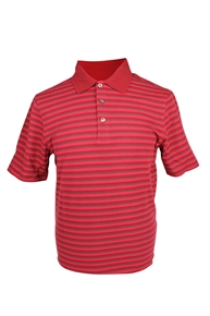 ASHWORTH MENS STRIPED POLO SHIRT