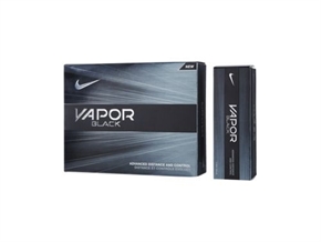 12 Nike ONE Vapor Black Golf Balls - Personalised