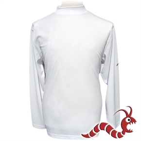 Woodworm Golf Long Sleeve Mock Shirt WHITE
