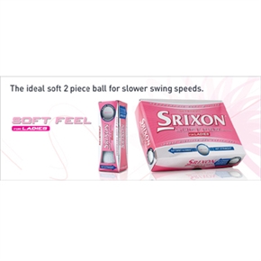 12 Personalised Srixon Ladies Soft Feel Golf Balls