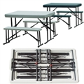 Palm Springs Foldable Camping Table & Bench Set