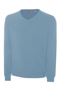 Ashworth Mens V-Neck Merino Wool Sweater
