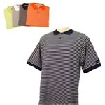 Confidence STRIPE POLO Golf Shirt - NAVY