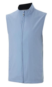 Ashworth Mens Solid Full-Zip Vest Blue