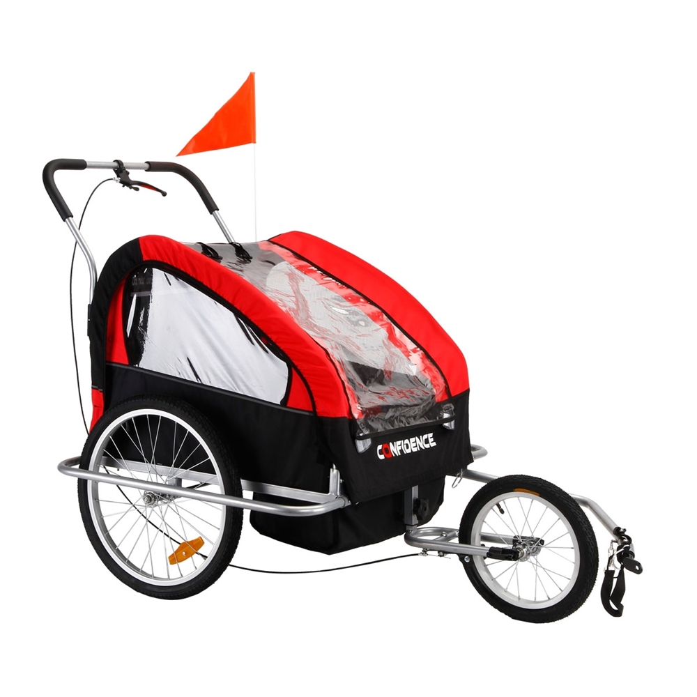 double child bike trailer