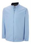 Ashworth Mens LS Full Zip Windshirt Blue