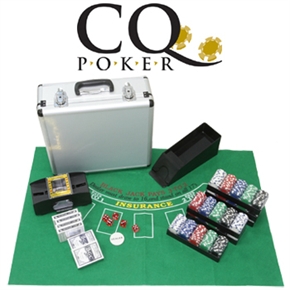 CQ Poker Deluxe Set inc 600 Chips, Cards, Shuffler