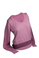 ASHWORTH LADIES ROUND NECK SWEATER W PRINT