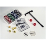 CQ Poker 6-in-1 At Home Casino Set