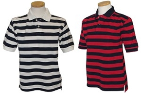 Ashworth Junior Oxford Stripe Golf Shirt