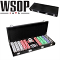 World Series Of Poker 500pc Set with Leather Case