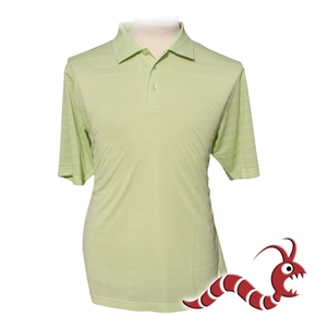 Woodworm Golf Pattern Polo Shirt LIME GREEN