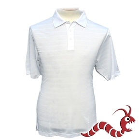 Woodworm Golf Pattern Polo Shirt WHITE