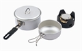5pc Cook Set inc Burner SILVER by Camping.co.uk
