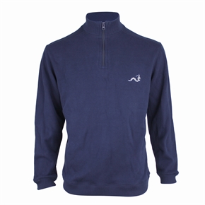 Woodworm 1/2 Zip Sweater NAVY