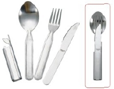 4 Piece Cutlery Set by Camping.co.uk