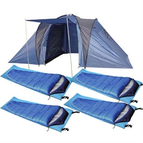 Confidence Vocation 2 Bedroom 4 Man Camping Set