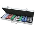CQ Poker 500 Dice 11.5g Poker Chips in Alu Case