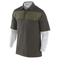 Nike Stripe Layered Polo Sable Green