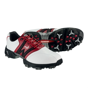 Woodworm Golf Junior Golf Shoes WHITE/RED