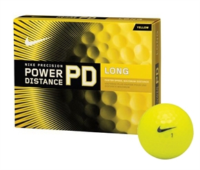 12 Nike Golf PD7 Power Distance Long Balls YELLOW