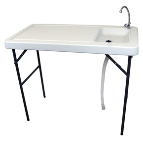 Palm Springs Folding Plastic Table with Sink + Tap
