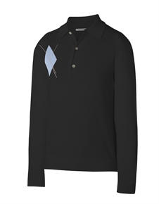 Ashworth LS Merino Polo Black