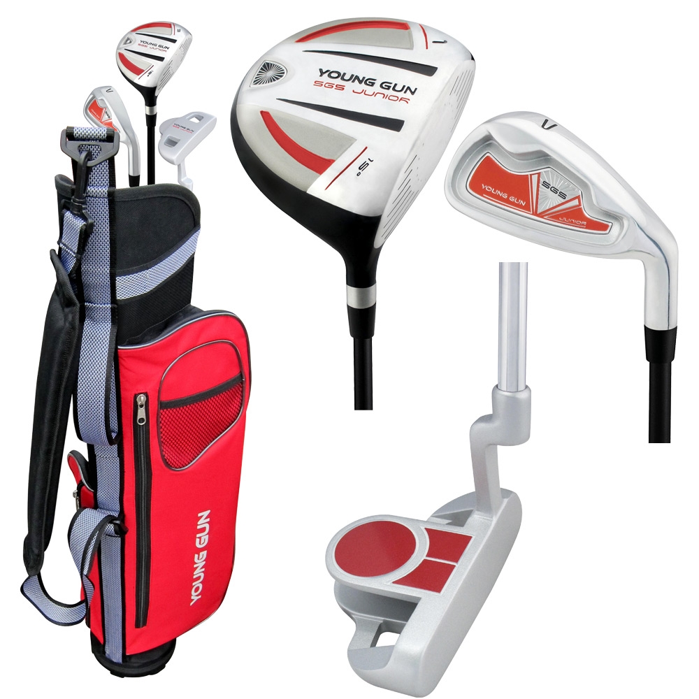 Young Gun EAGLE RED Junior golf club Youth Set & bag for kids Ages 911 RH