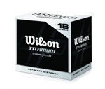 18 Wilson Titanium Golf Balls