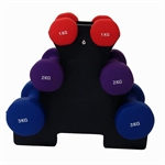 Palm Springs 12kg  Dumbbell Weights Set with Stand