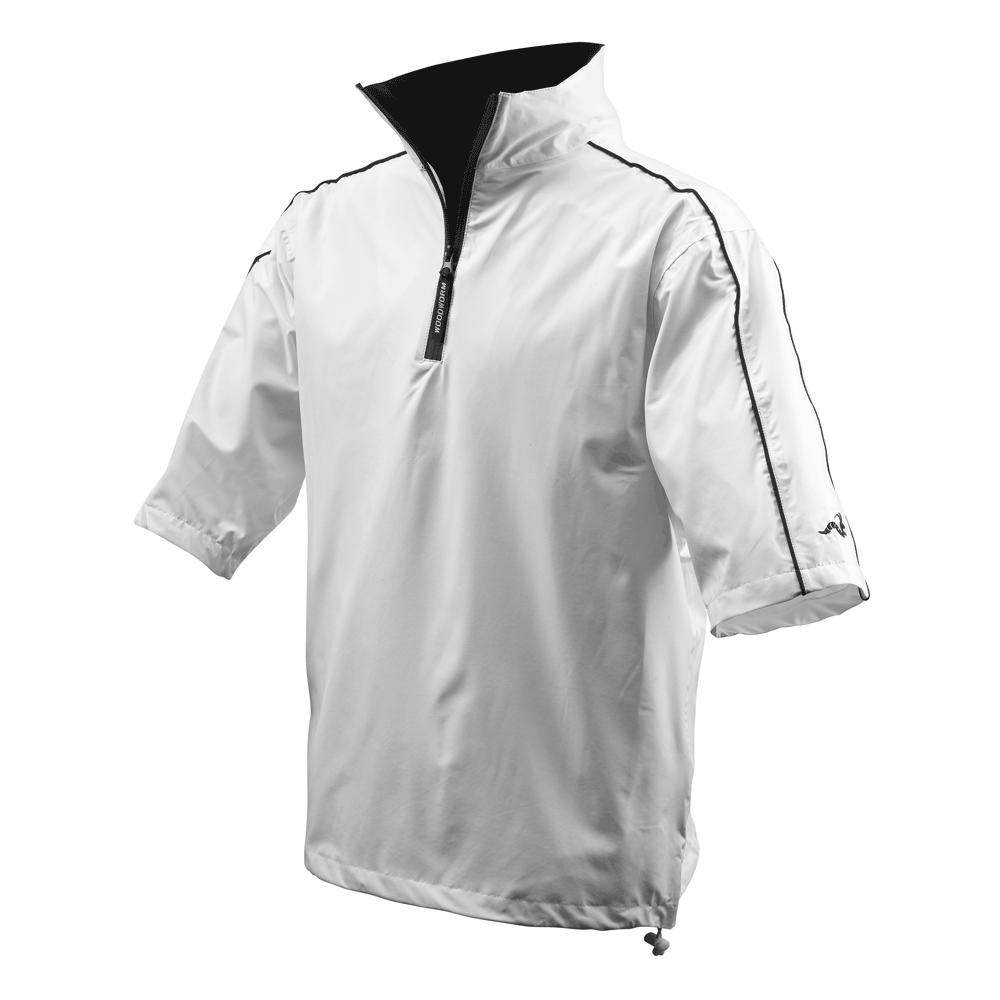 Woodworm Golf Waterproof Half Sleeve Top WHITE