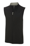 Ashworth Mens Solid Full-Zip Vest Black