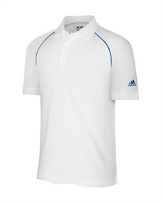 Adidas Junior ClimaLite Piped Golf Polo Shirt