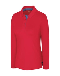 Adidas ClimaCool Long Sleeve Ladies 3-Stripes Polo