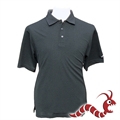 Woodworm Golf Plain Polo Shirt BLACK
