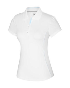 Adidas ClimaCool Ladies White Base Piped Polo