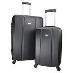 Swiss Case 4 Wheel ABS 2Pc Diamond Suitcase Set