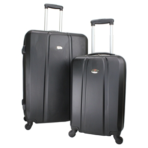 Swiss Case 4 Wheel ABS 2Pc Diamond Suitcase Set