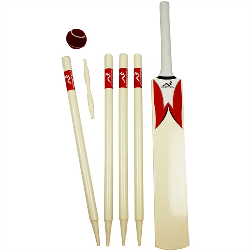Woodworm Junior Cricket Set Red Size 4 The Sports HQ