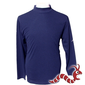 Woodworm Golf Long Sleeve Mock Shirt NAVY