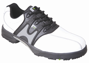 Forgan Leather Waterproof Golf Shoes White/Black