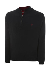 Ashworth Mens Solid Half-Zip Sweater