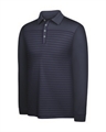 Adidas Mens ClimaLite Long Sleeve Stripe Polo
