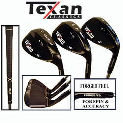 Texan Golf Gun Metal 3 Wedge Set 56°-60°-64°