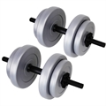 Palm Springs 20kg Vinyl Dumbbell Weight Set SILVER