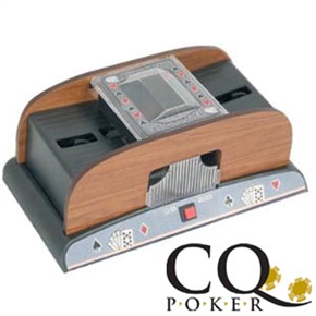 CQ Wooden Effect Automatic Card Shuffler