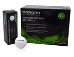 24 Forgan Golf Titanium Distance Golf Balls WHITE