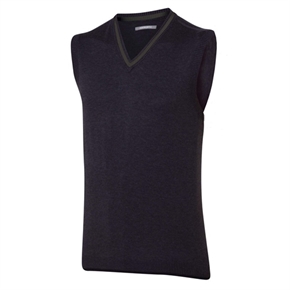 Ashworth Mens Melange Pima V-Neck Vest